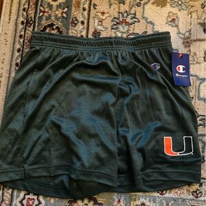 Champion Dark Green Mesh Shorts
